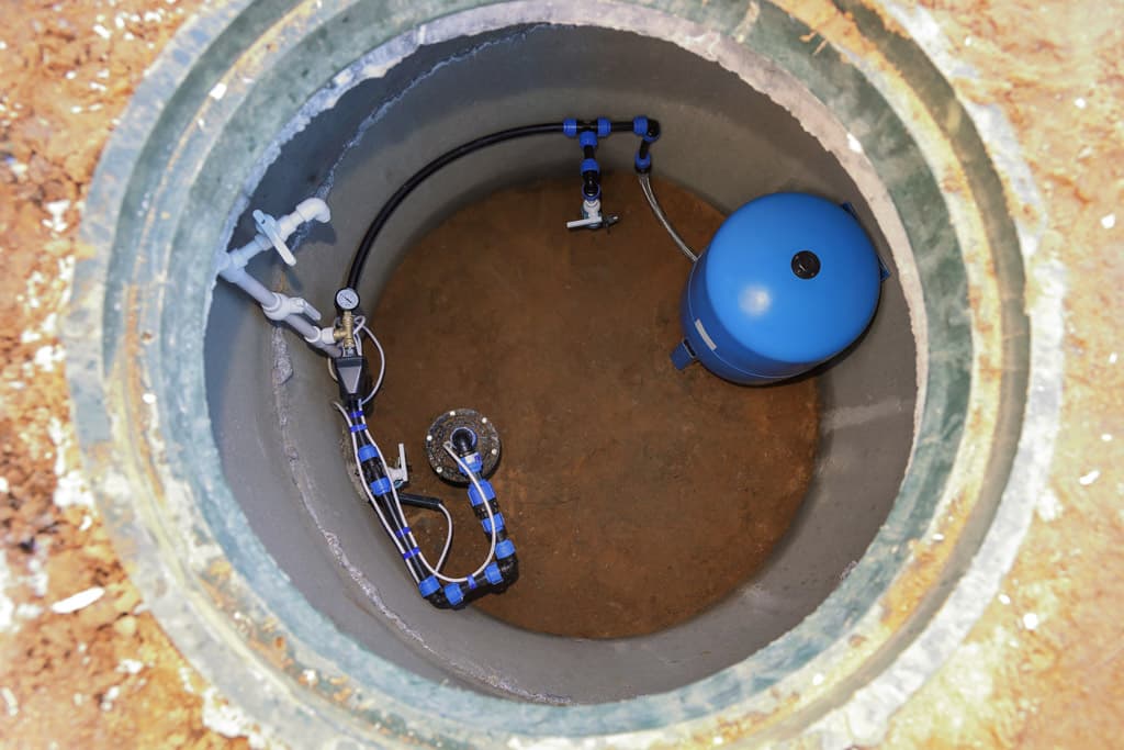 Bomba de extracción de agua en Oleiros
